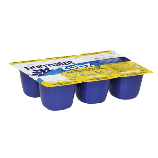 Parmalat Tubz Banana/Custard Multipack Yoghurt
